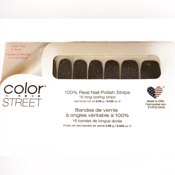 Color Street Black with colorful sparkles Nail Strips - Picture 2 of 2